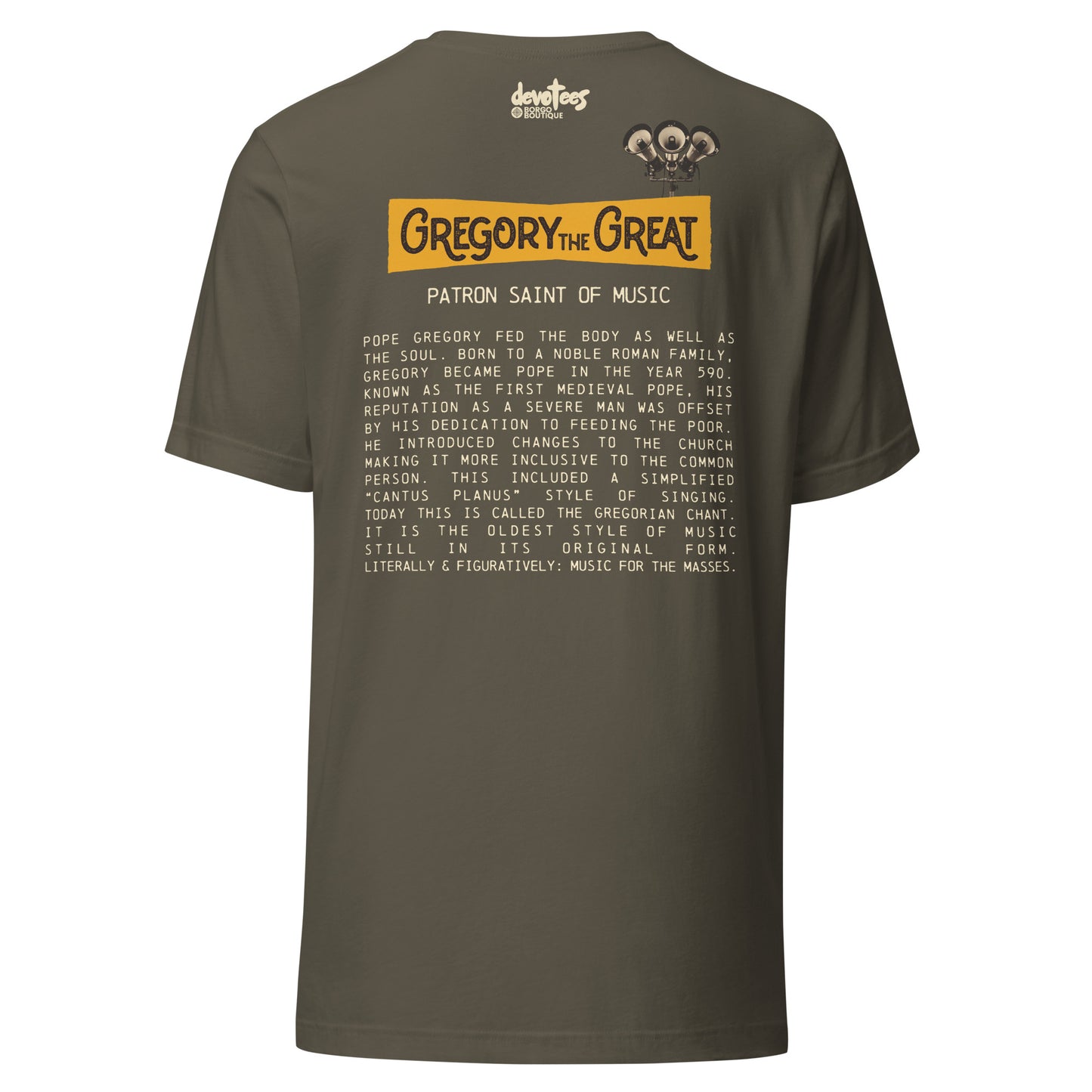 Gregory the Great Unisex t-shirt - ARMY