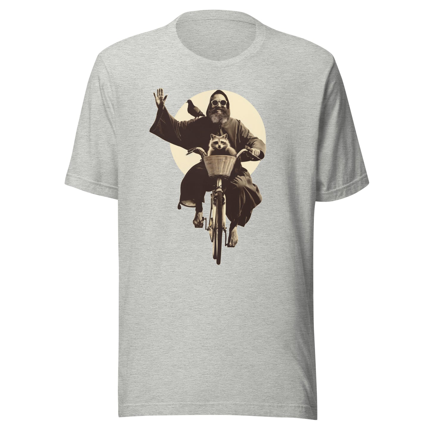 Saint Francis Unisex t-shirt - ATHLETIC HEATHER