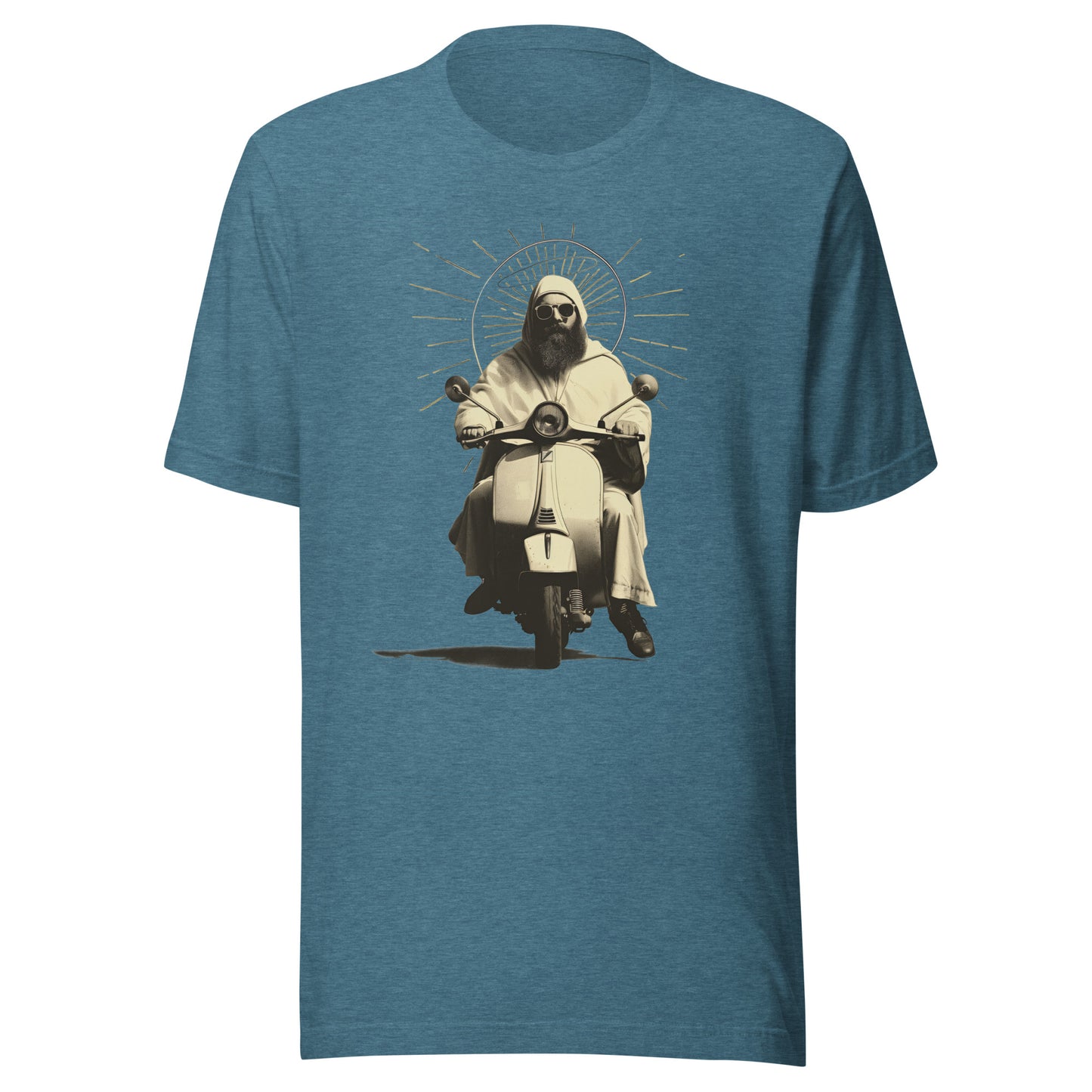 Saint Christopher Unisex t-shirt - HEATHER DEEP TEAL