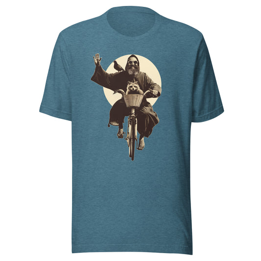 Saint Francis Unisex t-shirt - HEATHER DEEP TEAL