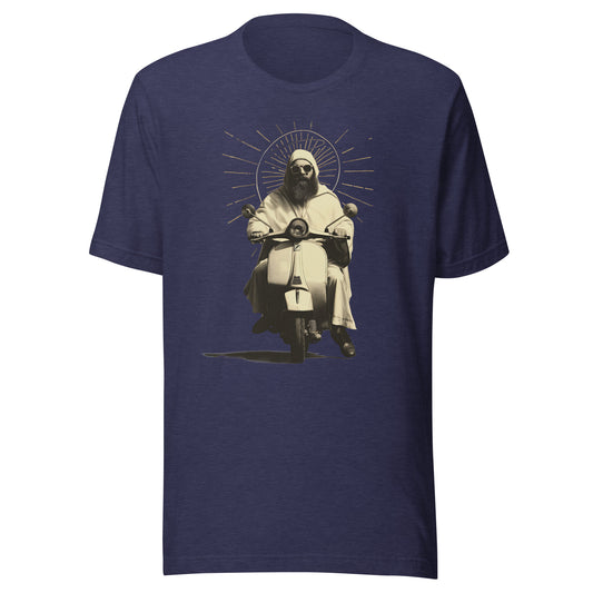 Saint Christopher Unisex t-shirt - HEATHER MIDNIGHT NAVY