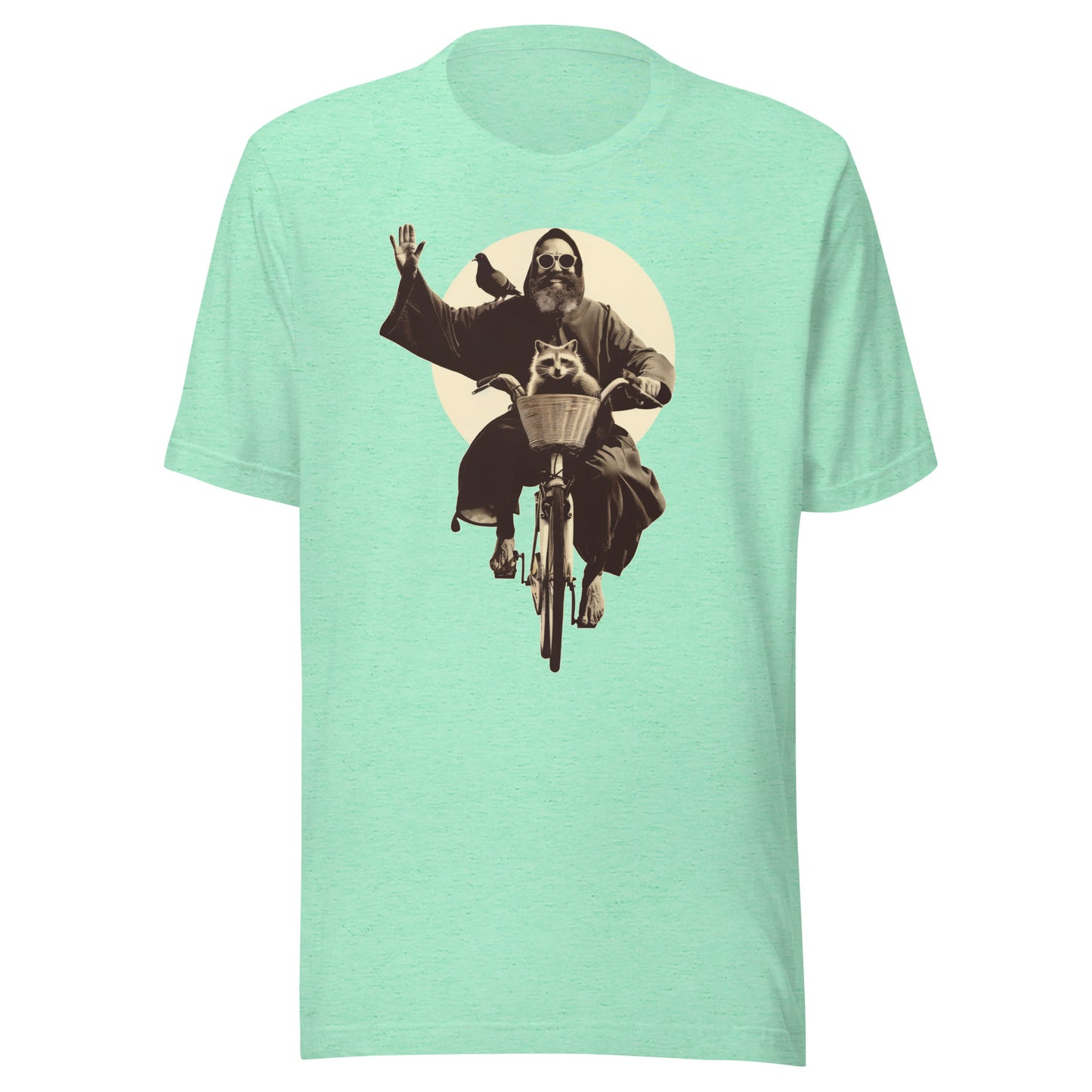 Saint Francis Unisex t-shirt - HEATHER MINT