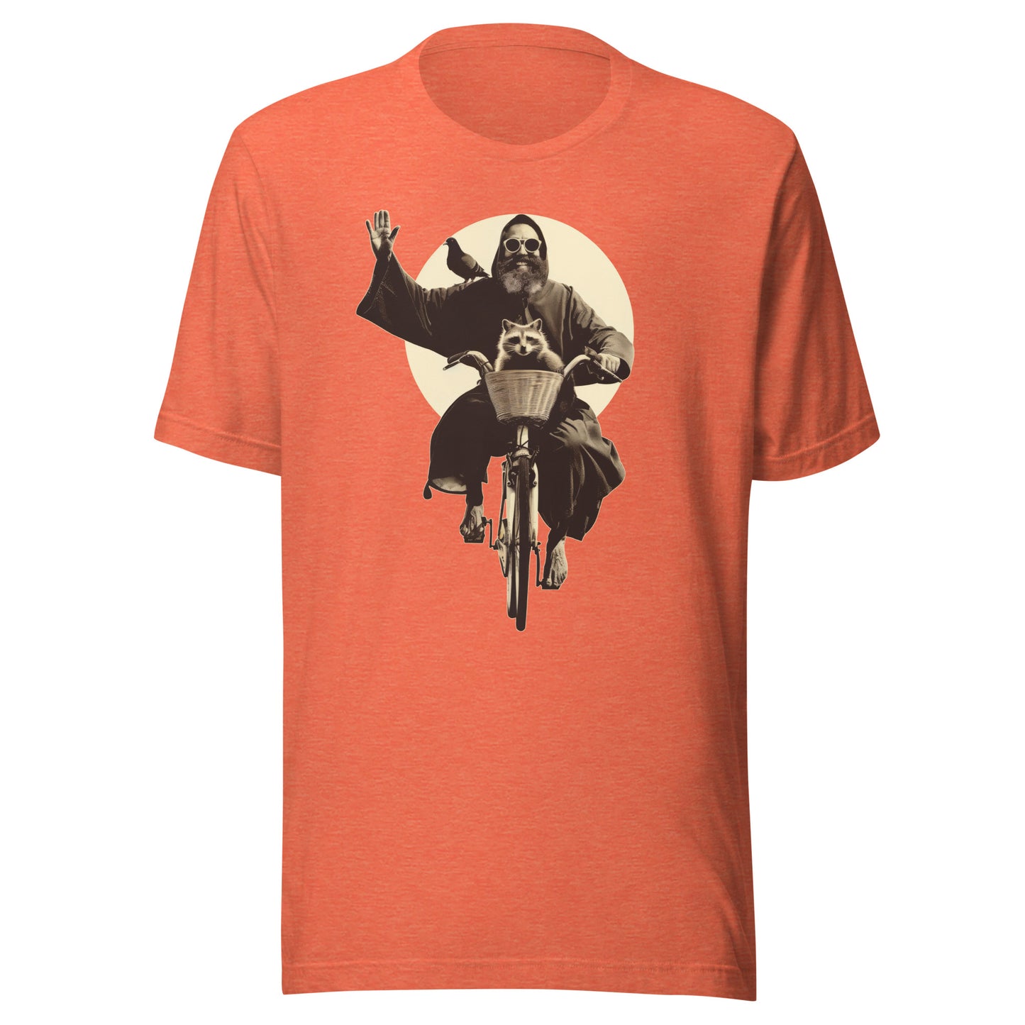 Saint Francis Unisex t-shirt - HEATHER ORANGE