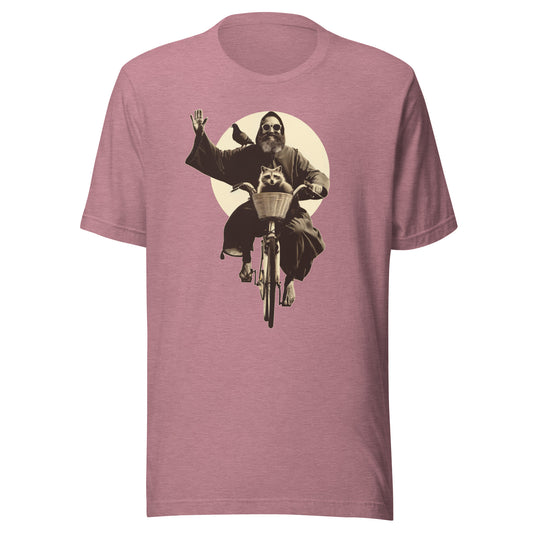 Saint Francis Unisex t-shirt - HEATHER ORCHID