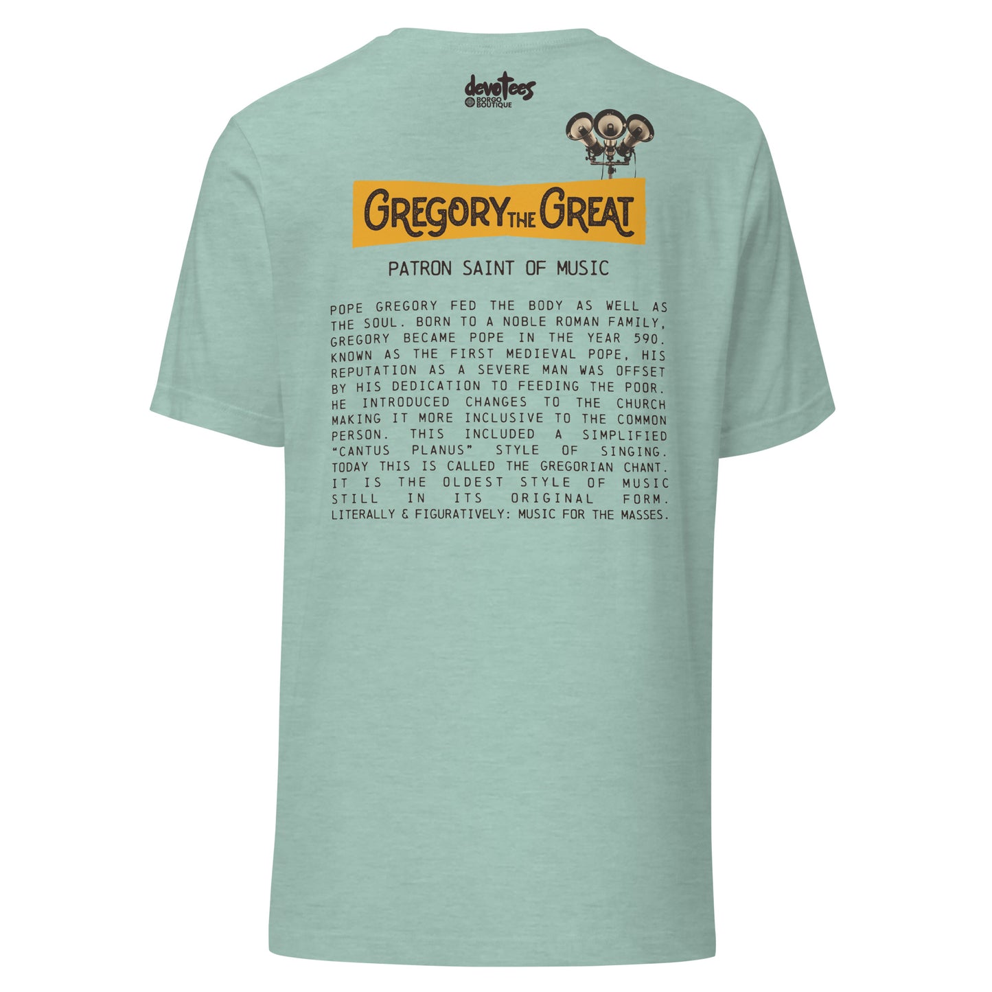 Gregory the Great Unisex t-shirt - HEATHER PRISM DUSTY BLUE