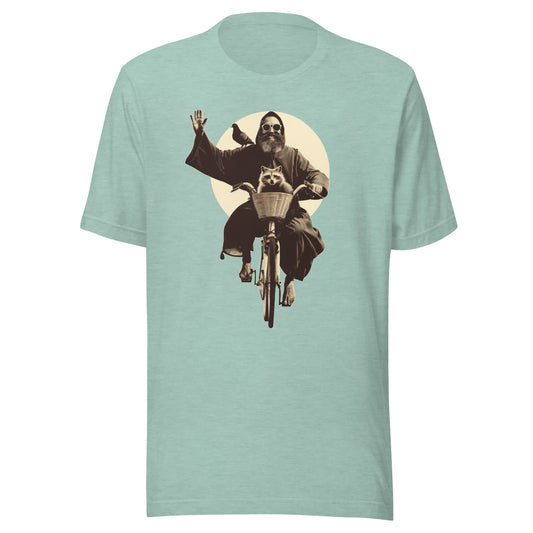 Saint Francis Unisex t-shirt - HEATHER PRISM DUSTY BLUE