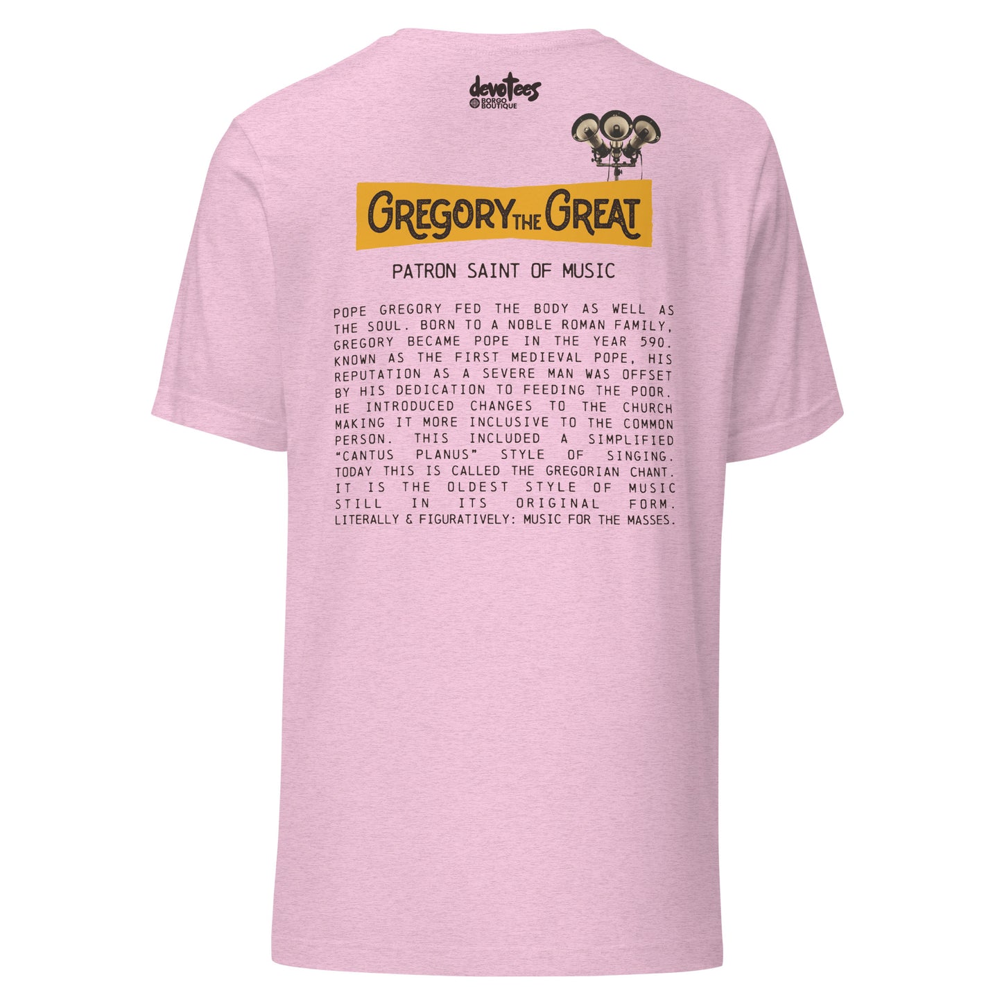 Gregory the Great Unisex t-shirt - HEATHER PRISM LILAC