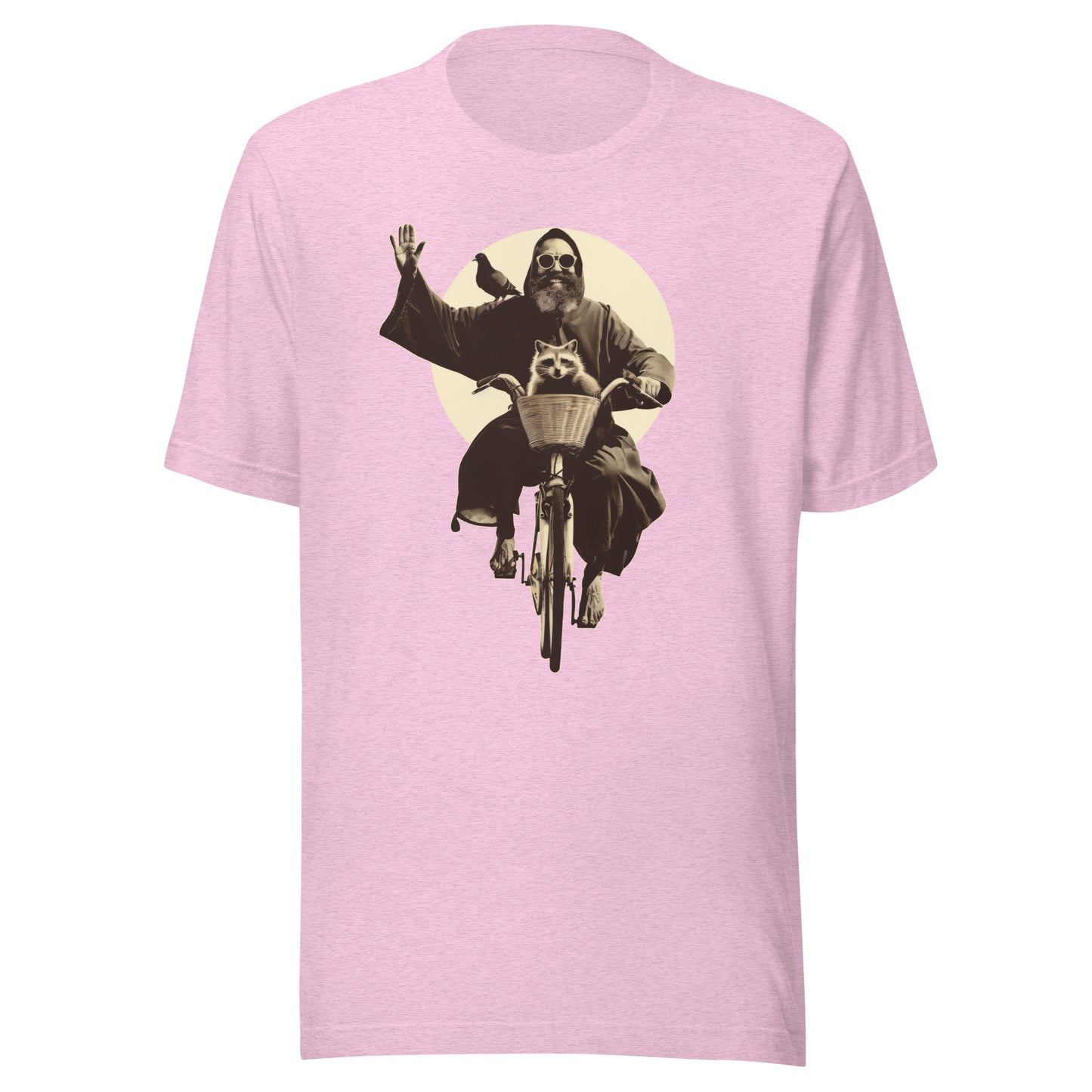 Saint Francis Unisex t-shirt - HEATHER PRISM LILAC