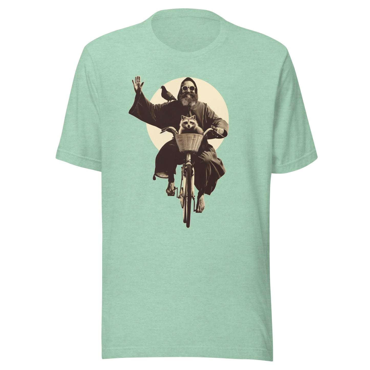 Saint Francis Unisex t-shirt - HEATHER PRISM MINT