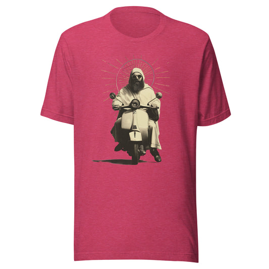 Saint Christopher Unisex t-shirt - HEATHER RASPBERRY