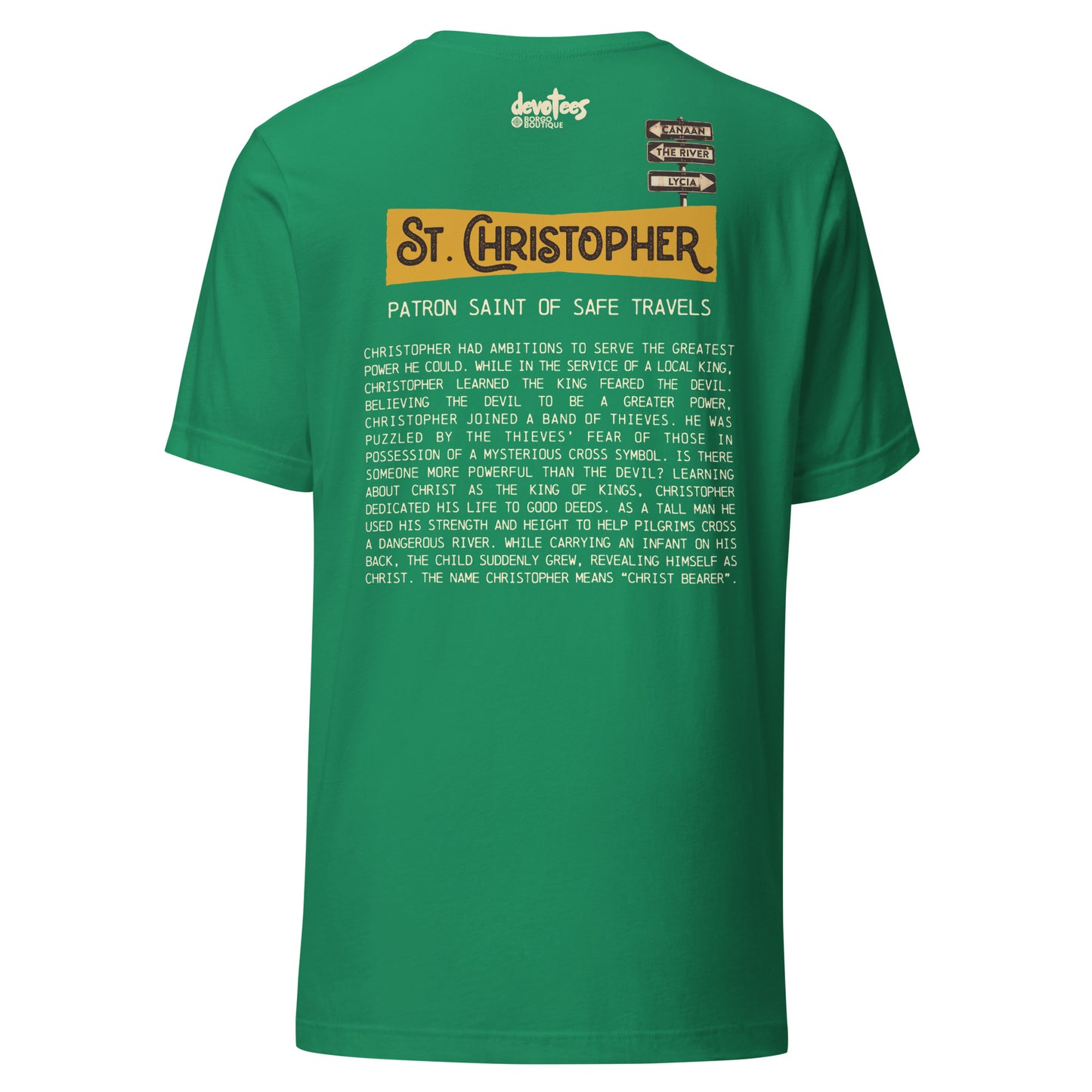 Saint Christopher Unisex t-shirt - KELLY