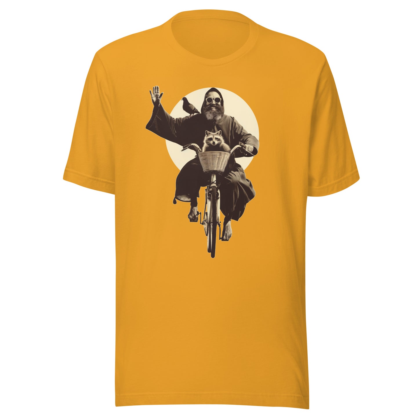 Saint Francis Unisex t-shirt - MUSTARD