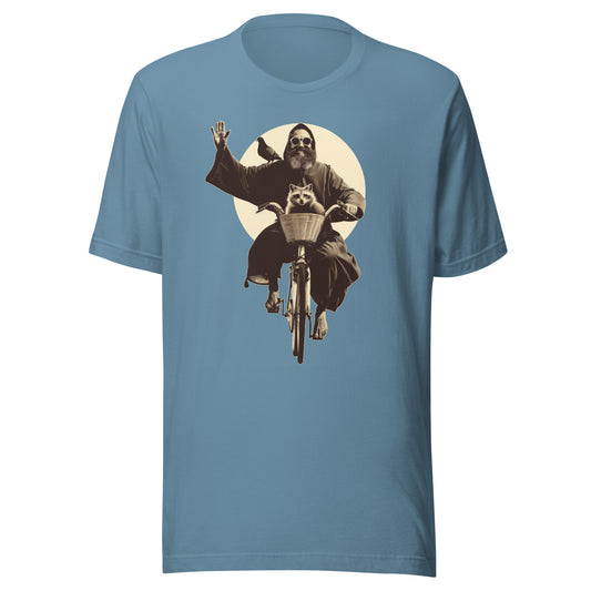 Saint Francis Unisex t-shirt - STEEL BLUE